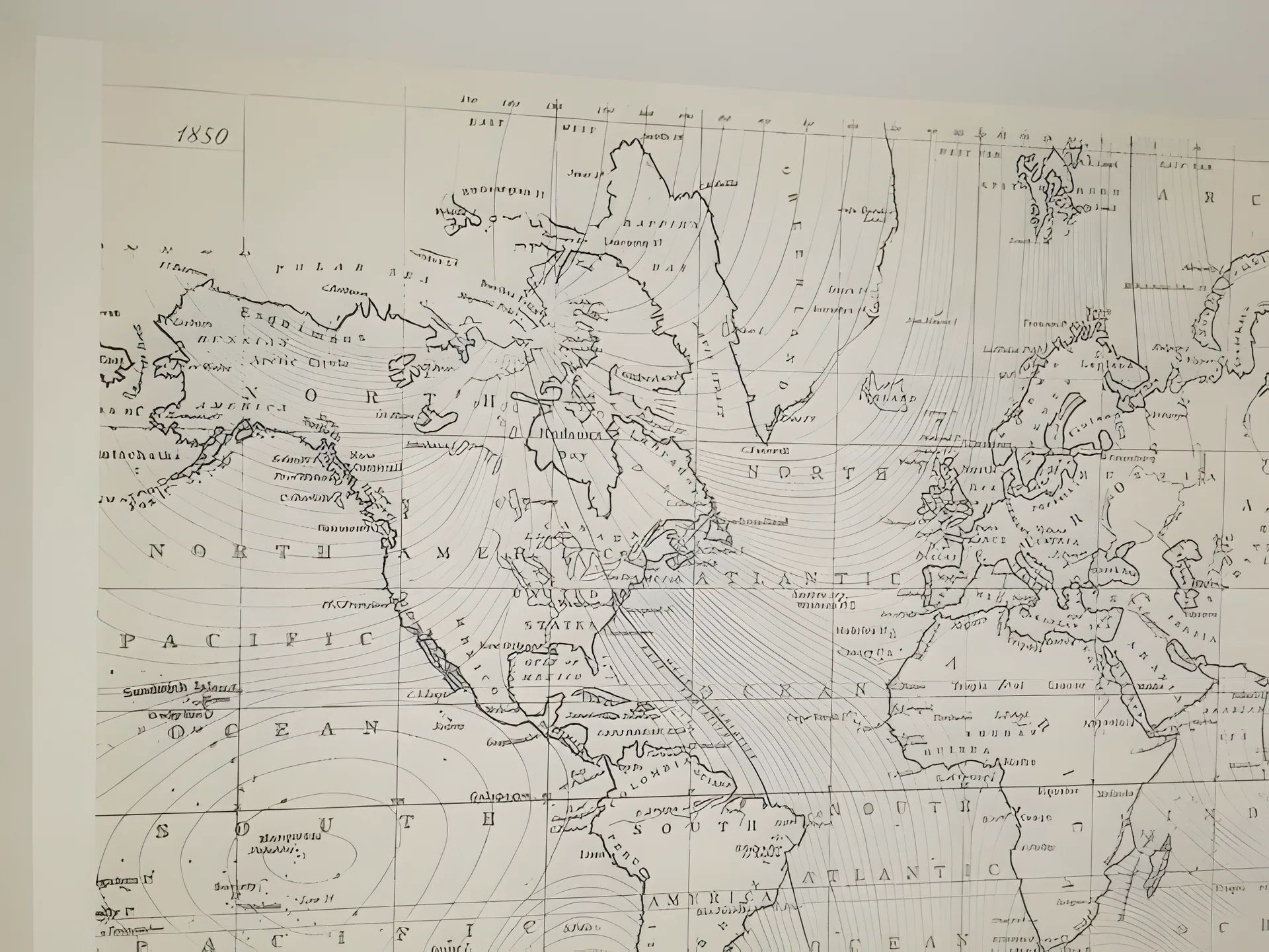 Papier peint carte du monde