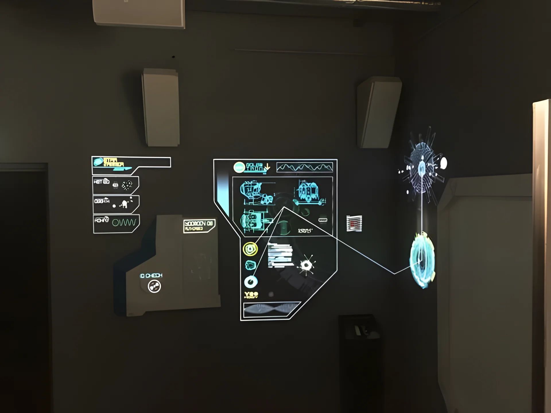 Mur interactif lumineux
